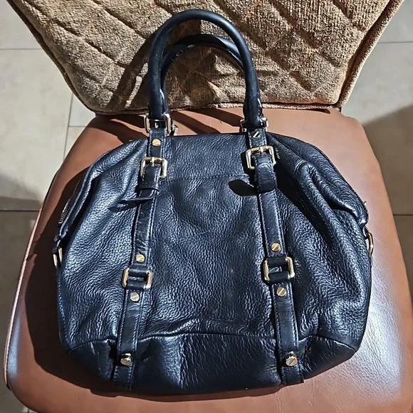 Michael Kors Bedford Legacy Black Leather Satchel Bag - Picture 2 of 6